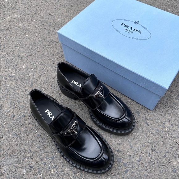 Prada Shoes - Prada Glossy Black Women's Loafers